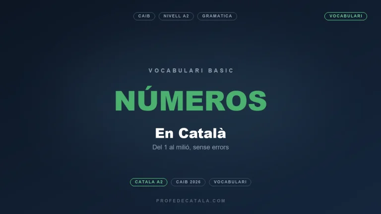 Els números en català